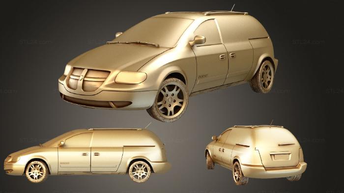 Автомобили и транспорт (Додж караван, CARS_1277) 3D модель для ЧПУ станка